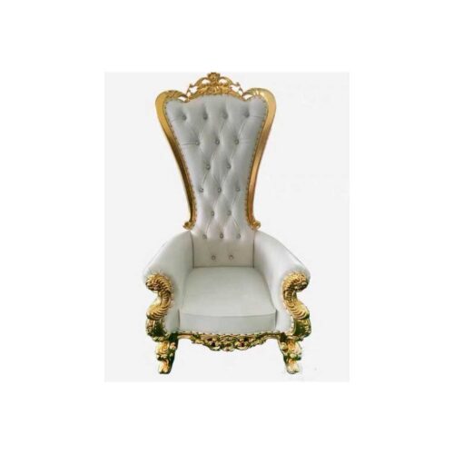 MAJESTIC CHAIR GOLD & WHITE MEDIUM