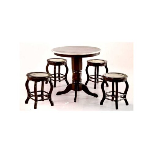 KOPITIAM MARBLE TABLE SET (4 CHAIRS)