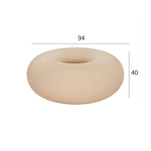 DONUT OTTOMAN CREAM WHITE