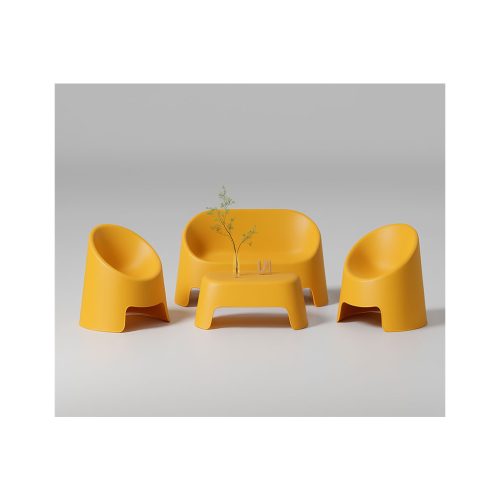 PEBBLES LOUNGE CHAIR SET WITH TABLE