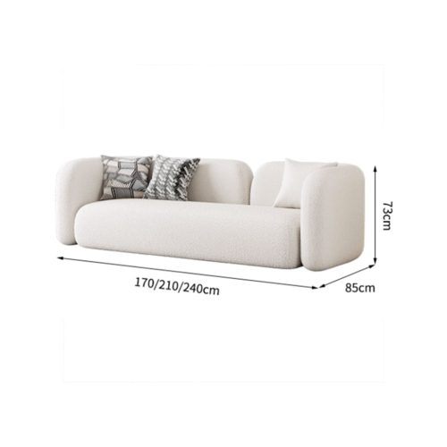 BOUCLÉ DOUBLE SOFA