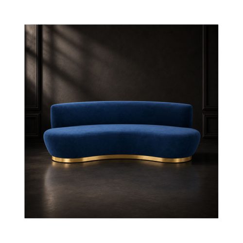 CIRRUS TRIPLE CURVED SOFA BLUE