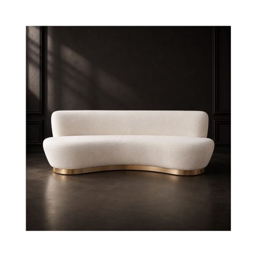 CIRRUS TRIPLE CURVED SOFA WHITE